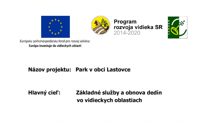 Park v obci Lastovce